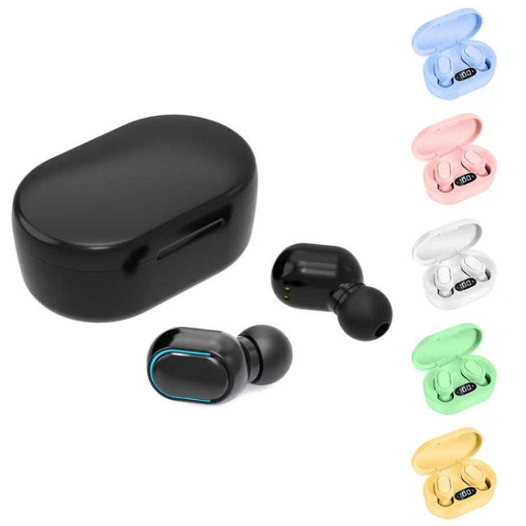 E7s Digital Sports Waterproof TWS Bluetooth 5.0 In-Ear Headphones(Green) - TWS Earphone by buy2fix | Online Shopping UK | buy2fix