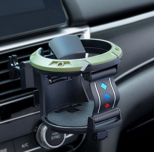Car Air Conditioner Air Outlet Water Cup Holder Ashtray With Hook(Black Green) - In Car by buy2fix | Online Shopping UK | buy2fix