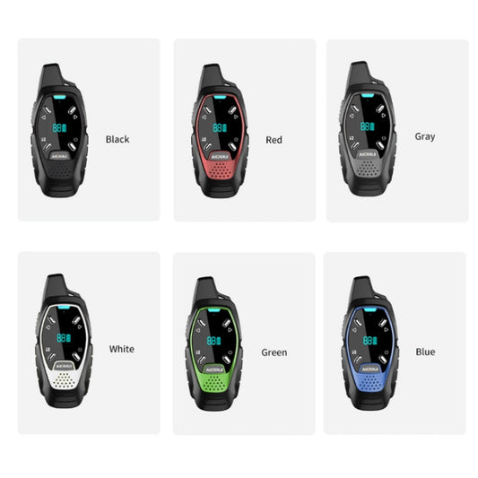 LED Display USB Charging Wireless Handheld Small Mini Walkie Talkie(Blue) by buy2fix