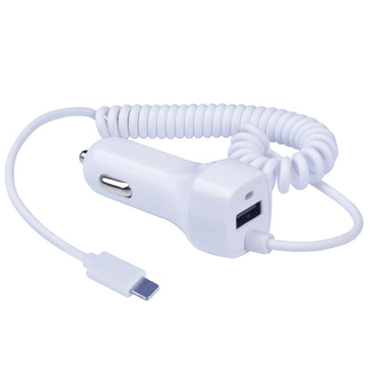 522AL Fast Charging With Cable Car Charging, Output Interface: 8 Pin (White) - In Car by buy2fix | Online Shopping UK | buy2fix