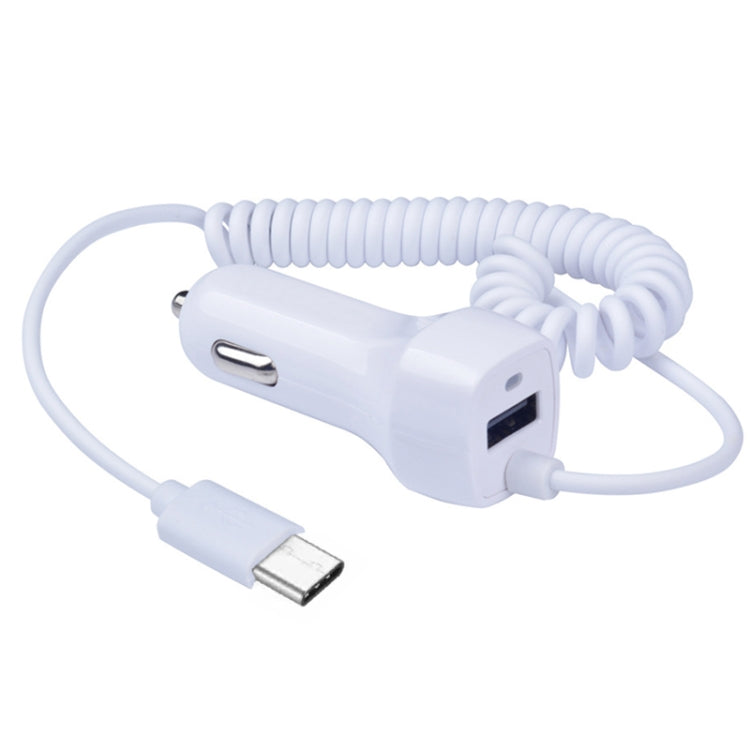 522AL Fast Charging With Cable Car Charging, Output Interface: Type-C/USB-C (White) - In Car by buy2fix | Online Shopping UK | buy2fix