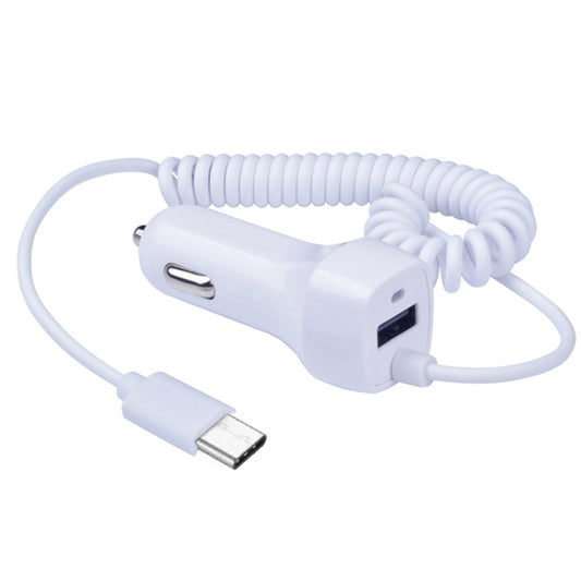 522AL Fast Charging With Cable Car Charging, Output Interface: Type-C/USB-C (White) by buy2fix