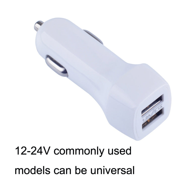 522AL Fast Charging With Cable Car Charging, Output Interface: Micro USB (White) - In Car by buy2fix | Online Shopping UK | buy2fix