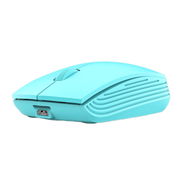 811 3 Keys Laptop Mini Wireless Mouse Portable Optical Mouse, Spec: Charging Version (Blue) - Wireless Mice by buy2fix | Online Shopping UK | buy2fix