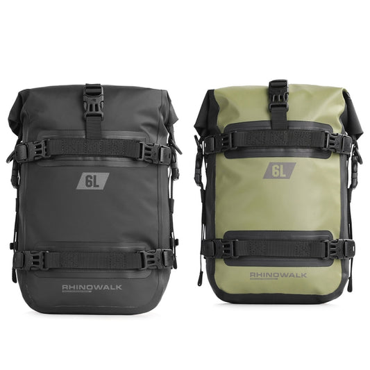 Rhinowalk MT2206 6L Waterproof Motorcycle Bumper Bag Outdoor Riding Bag(Black) by Rhinowalk