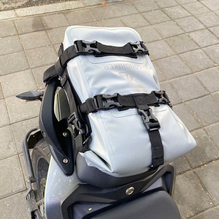 LONGHIKER Motorcycle Quick Release Waterproof Bumper Side Bag(Black) by buy2fix