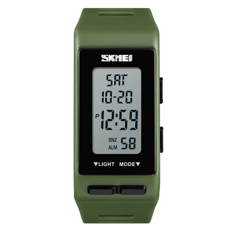 SKMEI 1362 Sports Electronic Watch Fashion Waterproof Countdown Children LED Watch(Army Green) - LED Digital Watches by SKMEI | Online Shopping UK | buy2fix