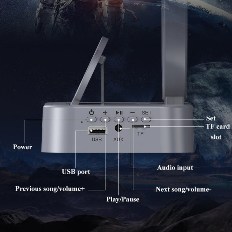 Y-558 Magnetic Levitation Astronaut TWS Bluetooth Speaker With RGB Light,Style: Silver Wireless Charging - Desktop Speaker by buy2fix | Online Shopping UK | buy2fix