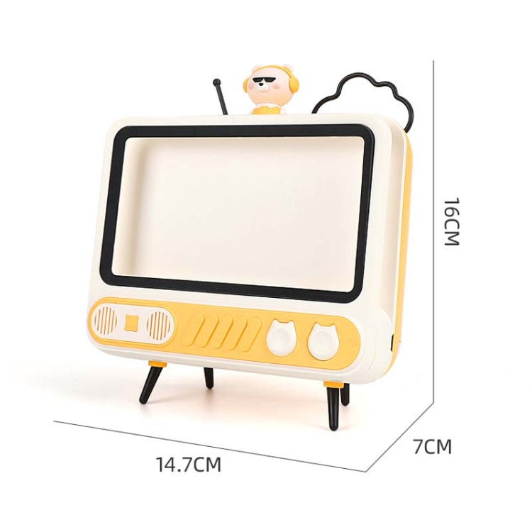 MHT736 No Light Retro TV Shape Phone Stand Desktop Lazy Stand, Color Random Delivery - Desktop Holder by buy2fix | Online Shopping UK | buy2fix