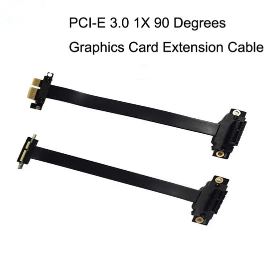 PCI-E 3.0 1X 90 Degrees Graphics Card / Wireless Network Card Extension Cable, Cable Length: 50cm by buy2fix
