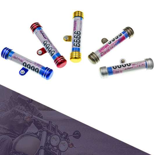TF-2224 2pcs Multifunctional Waterproof Motorcycle Tax Bill Collection Tube(Red) by buy2fix