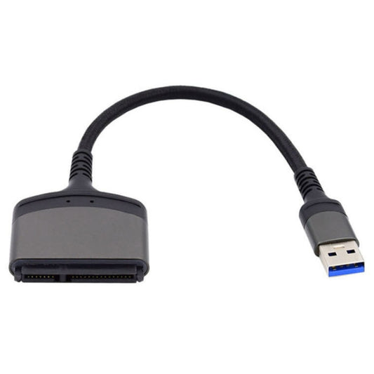 Aluminum Easy Drive Line USB3.0 To SATA Hard Disk Data Cable Supports 2.5 Inch SATA 22P, Length: 20cm by buy2fix