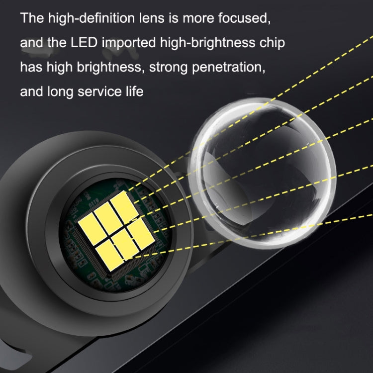 Car LED Ultra -Bright Electric Eye Reversing Light External Bulb Modified Universal Auxiliary Light, Style: Long Bright Silver Shell by buy2fix