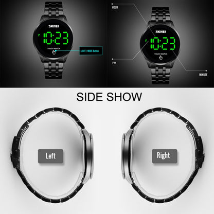 SKMEI 1579 Simple Touch Screen LED Luminous Stainless Steel Electronic Watch, Color: Silver - Alloy Watches by SKMEI | Online Shopping UK | buy2fix