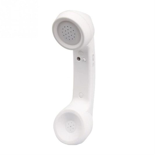 Bluetooth Wireless Connection Retro Microphone External Mobile Phone Handset(White) - Bluetooth Earphone by buy2fix | Online Shopping UK | buy2fix