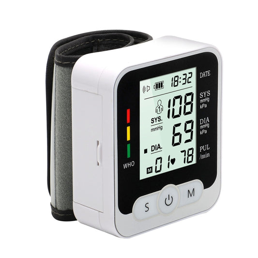 RAK189 Household Electronic Blood Pressure Measuring Device Wrist Sphygmomanometer without Voice by buy2fix