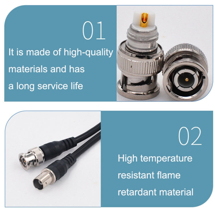 BNC Male To Female Connection Cable Full Copper HD Video Coaxial Cable, Length: 1.5m - Security by buy2fix | Online Shopping UK | buy2fix