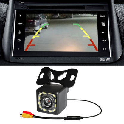 R0003 LED Fill Light External Reversing Video Camera HD Night Vision CCD Car Camera 12 Lights Camera(P System) - In Car by buy2fix | Online Shopping UK | buy2fix