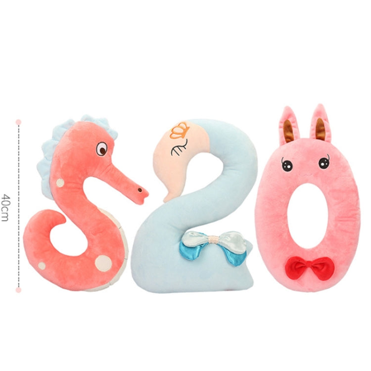 40cm Number Plush Doll Toys Soft Pillow For Kids Children(Number 4) - Soft Toys by buy2fix | Online Shopping UK | buy2fix