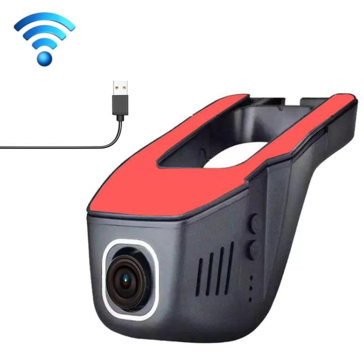 M1 Hidden Driving Recorder WiFi Phone Connecting Car Parking Monitoring 1080P HD Recorder(Without Button+USB Long Line) by buy2fix