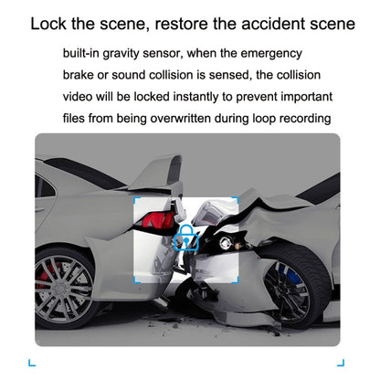 M8 Hidden Driving Recorder WiFi Phone Connecting Car Parking Monitoring 1080P HD Recorder(Without Button+USB Long Line) by buy2fix