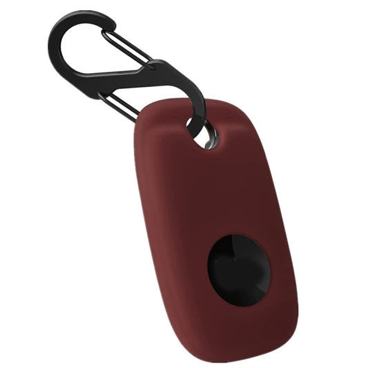 For Tile Mate Pro Tracker Silicone Case One-piece Design Protective Cover(Wine Red) by buy2fix
