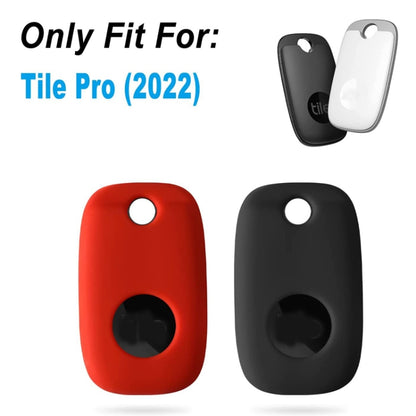 For Tile Mate Pro Tracker Silicone Case One-piece Design Protective Cover(Black) by buy2fix