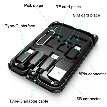 BM3016C 15W Wireless Charger Data Cable Organizer With Adapter Folding Phone Stand - Wireless Charger by buy2fix | Online Shopping UK | buy2fix