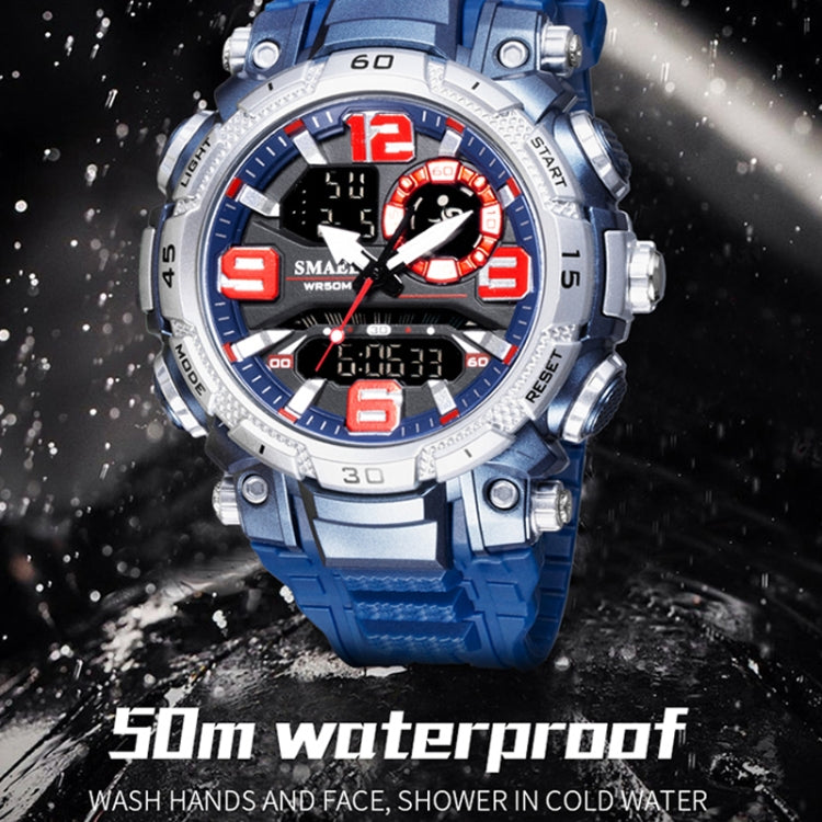 SMAEL 1921 Outdoor Sports Waterproof Men Luminous Time Watch Electronic Watch(Army Green) - LED Digital Watches by SMAEL | Online Shopping UK | buy2fix