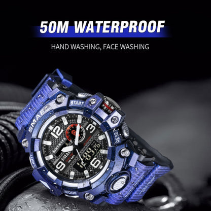 SMAEL 8035 Outdoor Sports Waterproof Dual Display Men Watch(Red) - Sport Watches by SMAEL | Online Shopping UK | buy2fix