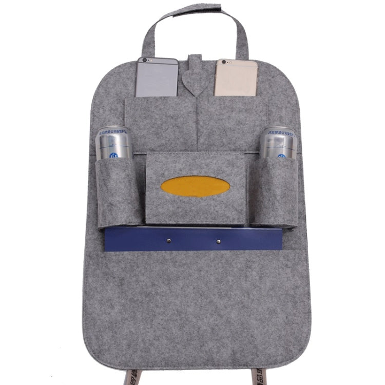 Car Multifunctional Seat Back Storage Hanging Bag, Size: 40x56cm(Light Grey) - In Car by buy2fix | Online Shopping UK | buy2fix