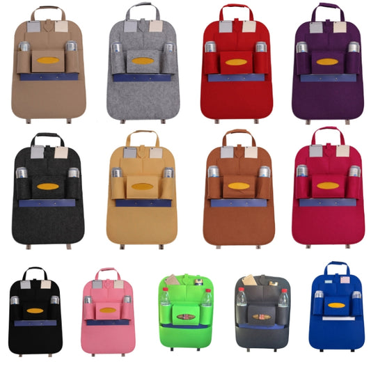 Car Multifunctional Seat Back Storage Hanging Bag, Size: 40x56cm(Purple) by buy2fix