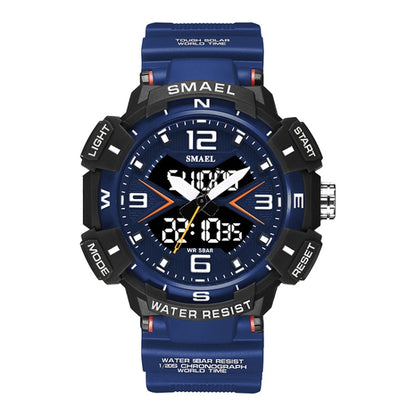 SMAEL 8076 Outdoor Night Light Mountain Climbing Men Sports Watch(Blue) - Sport Watches by SMAEL | Online Shopping UK | buy2fix