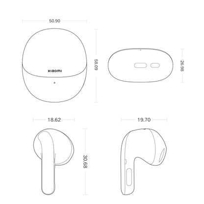 Original Xiaomi Buds 4 Wireless Bluetooth 5.3 3 Mic Active Noise Reduction Earphone(Green) - Bluetooth Earphone by Xiaomi | Online Shopping UK | buy2fix