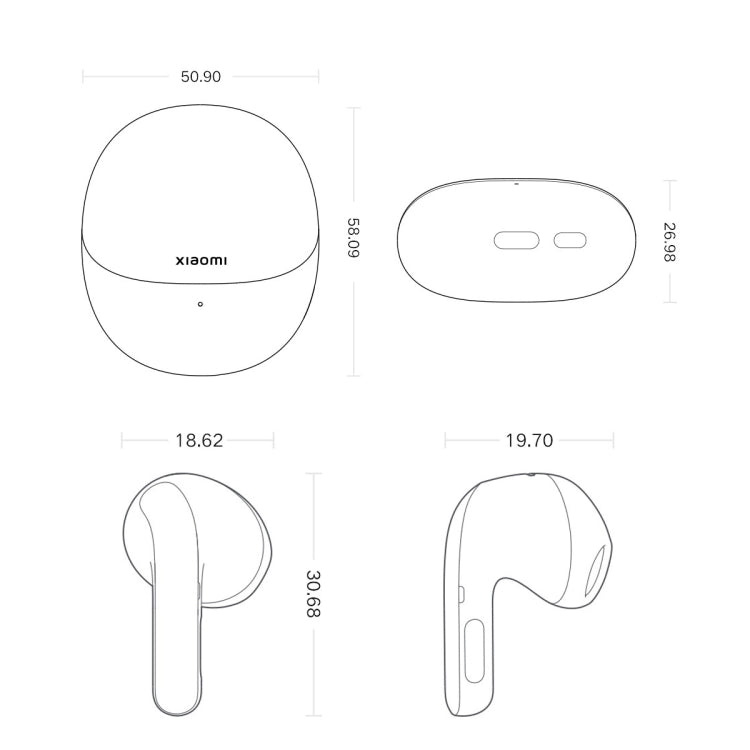 Original Xiaomi Buds 4 Wireless Bluetooth 5.3 3 Mic Active Noise Reduction Earphone(Black) - Bluetooth Earphone by Xiaomi | Online Shopping UK | buy2fix