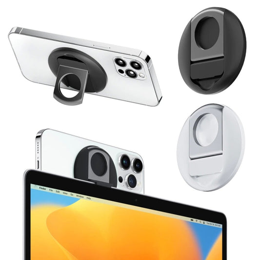 Magnetic Finger Ring Holder For MagSafe Phone MacBook Camera Mount Stand(White) by buy2fix