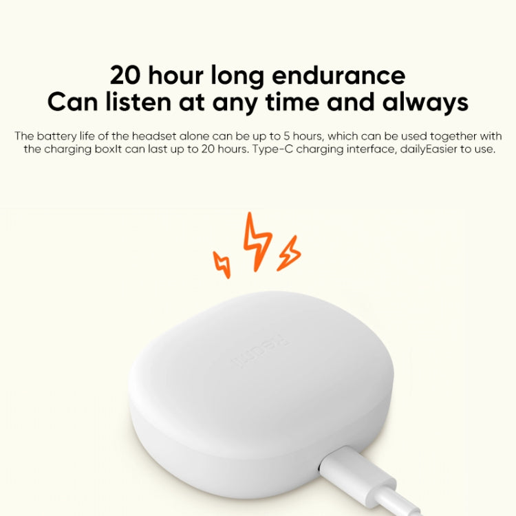 Original Xiaomi Redmi Buds 4 Lite TWS Bluetooth 5.3 Call Noise Reduction Earphone(White) - TWS Earphone by Xiaomi | Online Shopping UK | buy2fix