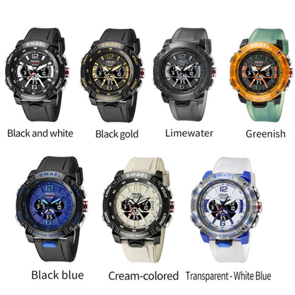 SMAEL 8058 Outdoor Sports Multifunctional Waterproof Electronics Watch(Black gold) - Sport Watches by SMAEL | Online Shopping UK | buy2fix