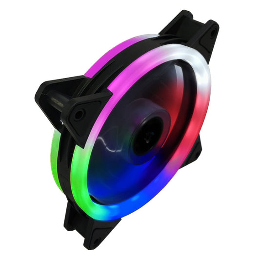 COOLMOON 12cm Dual Aperture Computer Mainframe Chassis Dual Interface Fan(Colorful) -  by COOLMOON | Online Shopping UK | buy2fix