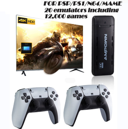 Ampown U9 Wireless 2.4G HD Arcade PSP Home TV Mini Game Console 64G 10000+ Games - Pocket Console by buy2fix | Online Shopping UK | buy2fix
