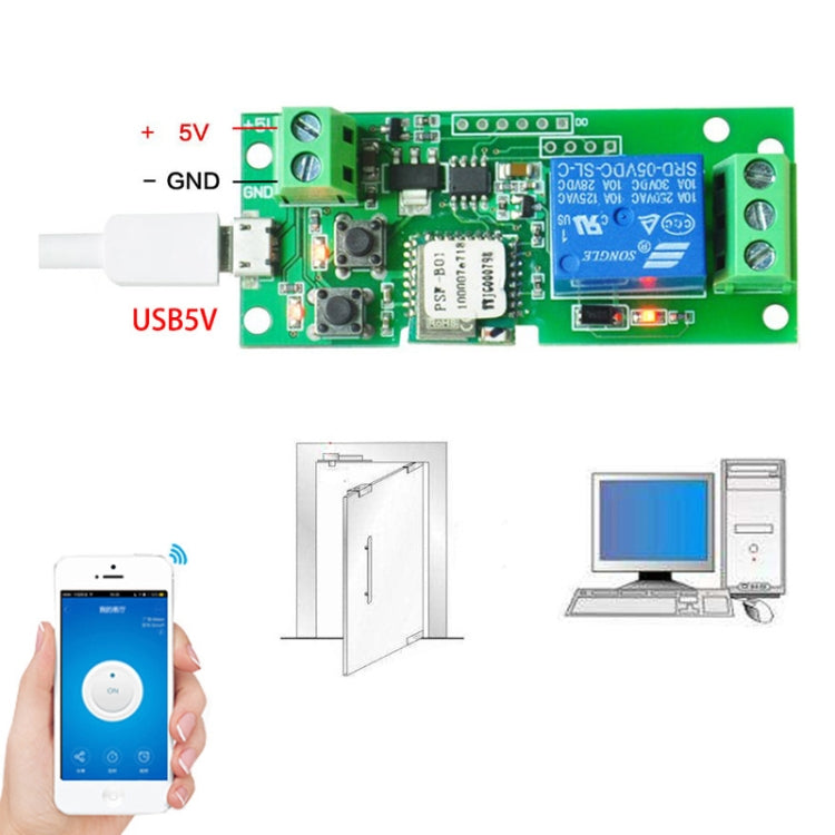 2pcs Sonoff Single Channel WiFi Wireless Remote Timing Smart Switch Relay Module Works, Model: 5V - Smart Switch by Sonoff | Online Shopping UK | buy2fix