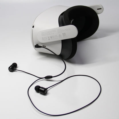 For Oculus Quest 2 VR Glasses Ear-in Headset 3.5 Elbow Aluminum Earphones(White) - Consumer Electronics by buy2fix | Online Shopping UK | buy2fix