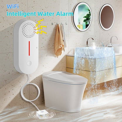 Tuya WIFI Sound and Light Water Immersion Alarm Leak Sensor Overflow Alarm Detector - Security by buy2fix | Online Shopping UK | buy2fix