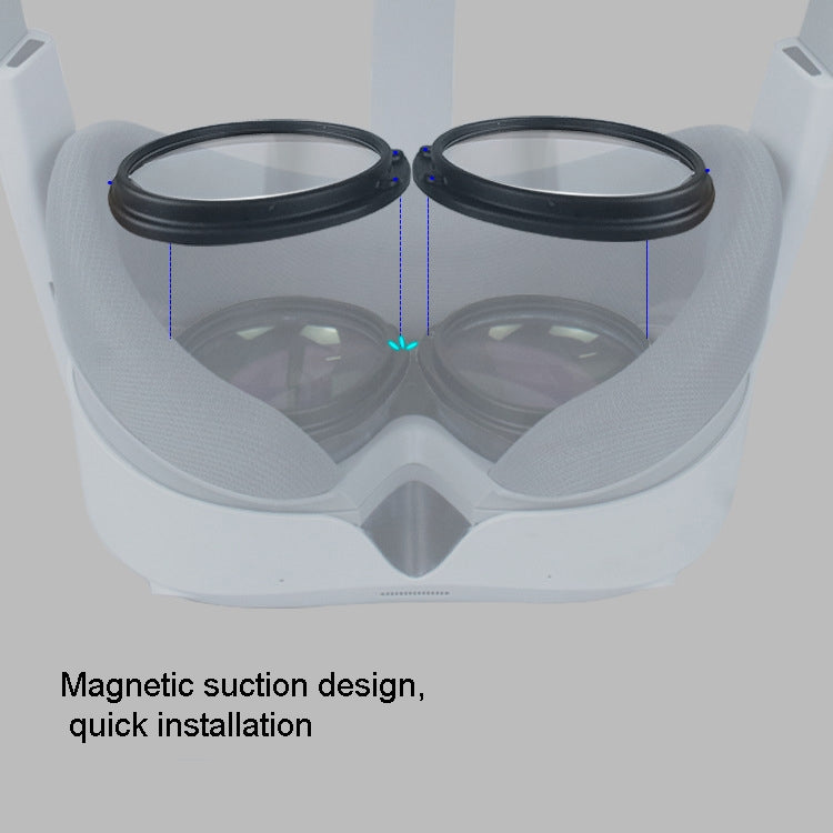For Pico 4 Myopia Lens Magnetic Eyeglass Frame.Spec: Frame + Anti Blue Light Lens - Consumer Electronics by buy2fix | Online Shopping UK | buy2fix