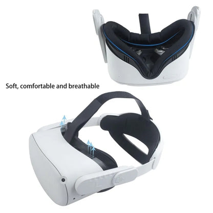 For Oculus Quest 2 VR Headset Anti-sweat Eye Mask VR Facial Interface Bracket Cover(Black) - Consumer Electronics by buy2fix | Online Shopping UK | buy2fix
