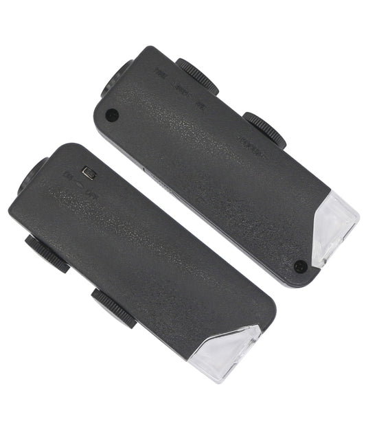 MG10081-1 60-100X Adjustable Focus Magnifier LED Light Pocket Microscope by buy2fix