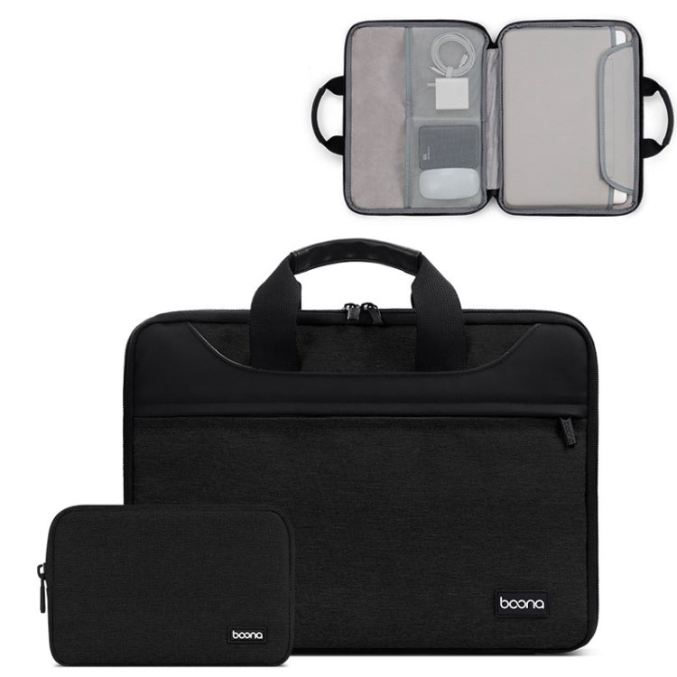 Baona BN-I003 Oxford Cloth Full Open Portable Waterproof Laptop Bag, Size: 11/12 inches(Black+Power Bag) -  by Baona | Online Shopping UK | buy2fix