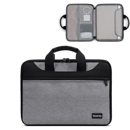 Baona BN-I003 Oxford Cloth Full Open Portable Waterproof Laptop Bag, Size: 13/13.3 inches(Grey) -  by Baona | Online Shopping UK | buy2fix