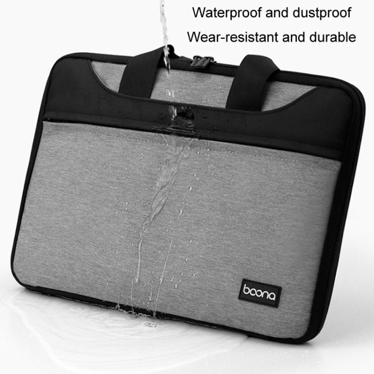 Baona BN-I003 Oxford Cloth Full Open Portable Waterproof Laptop Bag, Size: 13/13.3 inches(Grey) -  by Baona | Online Shopping UK | buy2fix