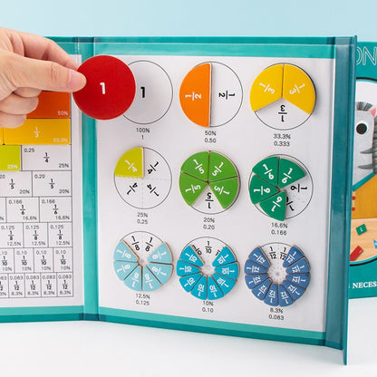 Fraction Learning Math Toy Magnetic Number Breakdown Puzzle - Early Education Toys by buy2fix | Online Shopping UK | buy2fix